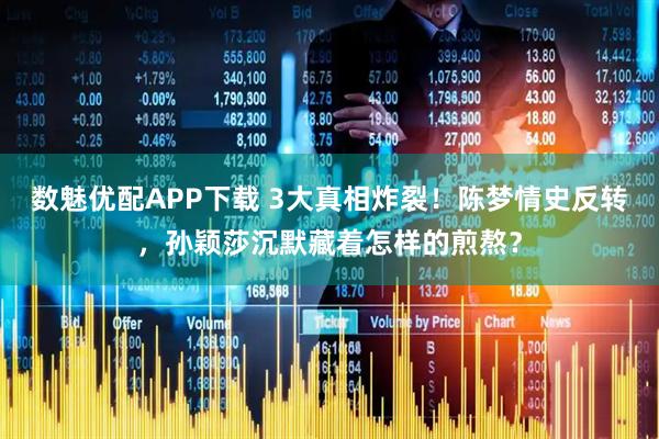数魅优配APP下载 3大真相炸裂！陈梦情史反转，孙颖莎沉默藏着怎样的煎熬？